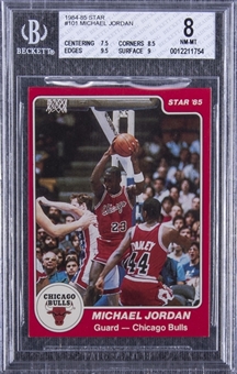 1984-85 Star #101 Michael Jordan Rookie Card - BGS NM-MT 8